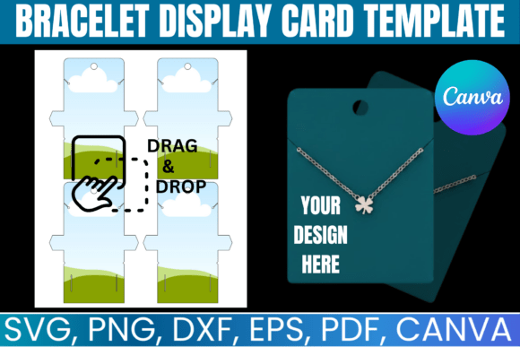 Bracelet Display Card Canva Template: Graphics for Real Client Projects