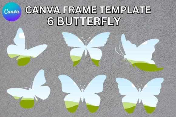 Butterfly Canva Frame Template: Graphics for Handmade Brands