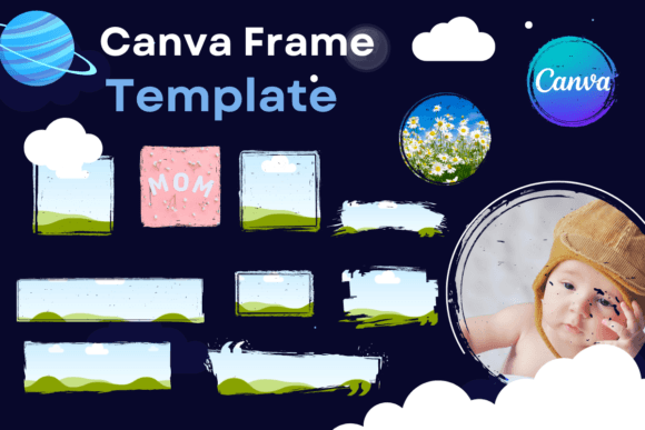 Canva Frame Template Text Box and Photo: Graphics for Real Brand Projects