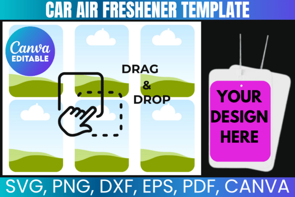 Car Air Freshener Canva Template