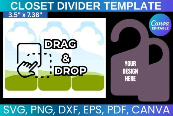 Closet Divider Canva Template: Graphics for Organized Digital Sales