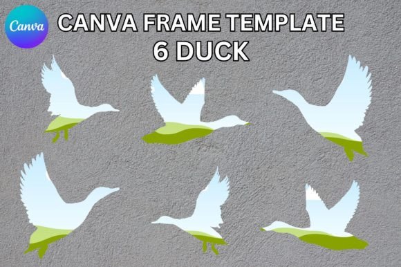 Duck Canva Frame Template: Graphics for Polished Canva Publishing