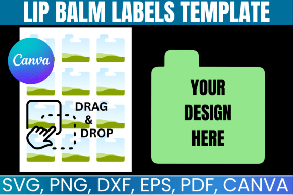 Lip Balm Labels Canva Template: Graphics for Polished Content Publishing