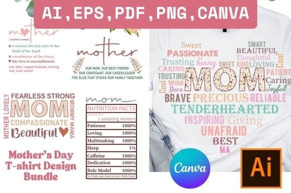 Mother’s Day SVG Bundle & Canva Template: Graphics That Feel Handmade, Not Stock