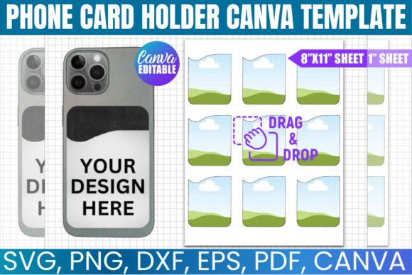 Phone Card Holder Canva Template: Graphics for Polished Publishing
