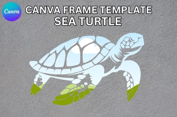 Turtle Canva Frame Template: Graphics for Purposeful Branding